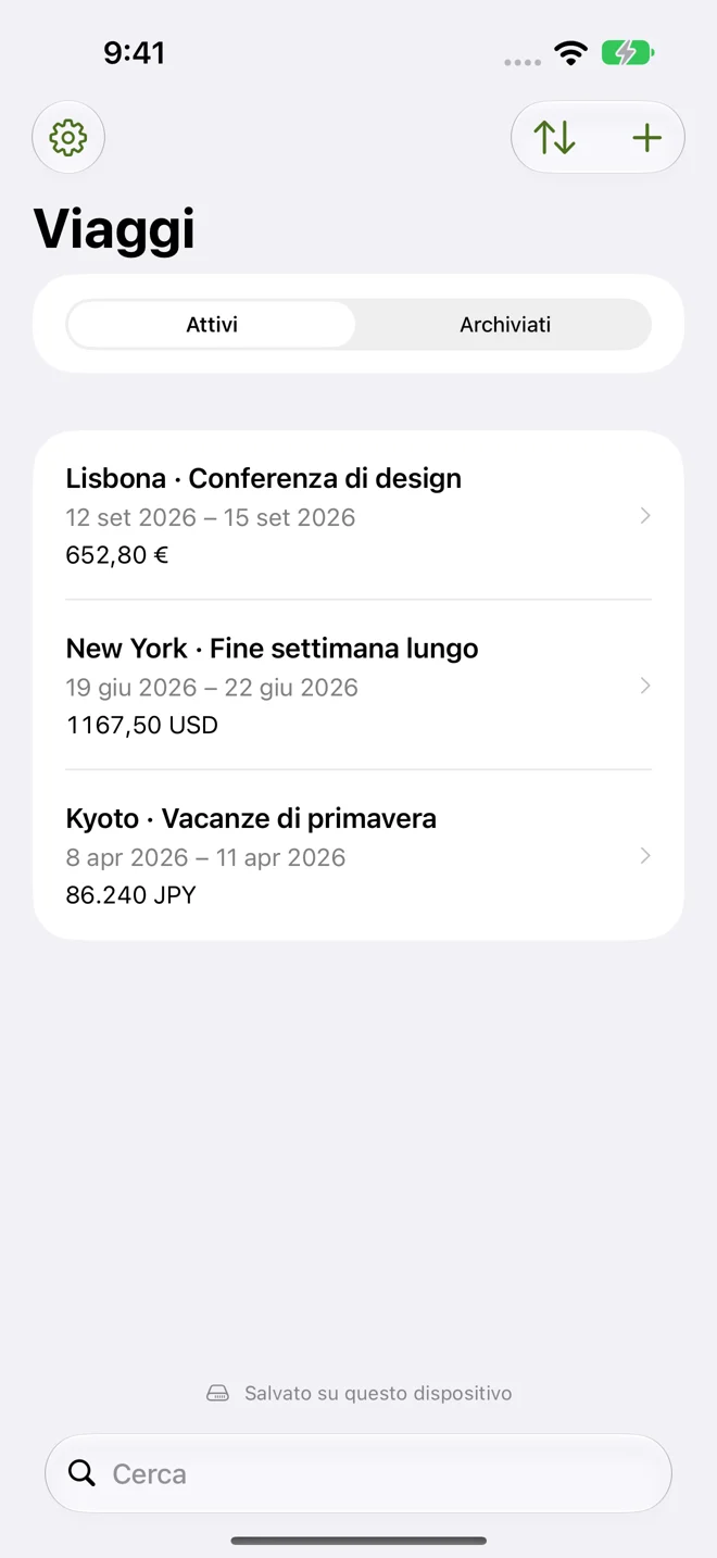 Tutto il viaggio.
A colpo d’occhio.